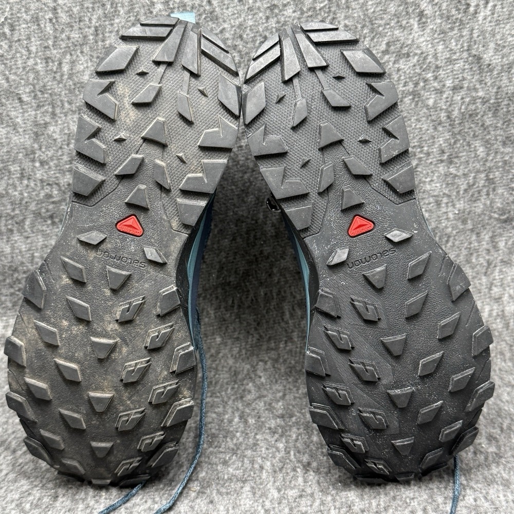 Salomon Outline Mid GTX Hiking Boots 404846 Navy Blazer Hydro Womens US Size 6.5 - Picture 11 of 12
